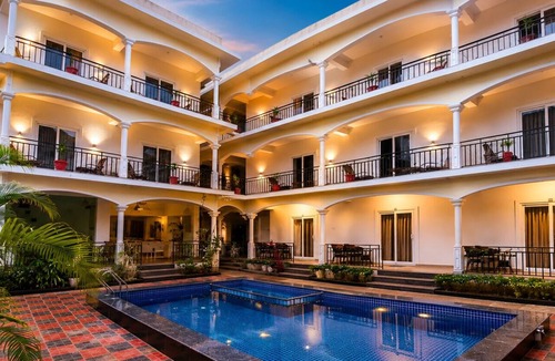 Morjim Apartment | Morjim Sunset Hotel - 300 Meter to Morjim Beach with Pool & Kitchen Apartments
