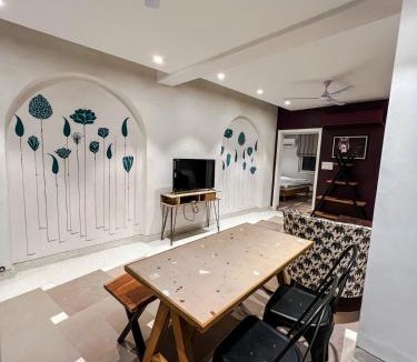 Durgapura House | One Uptown 203 modern 1 BHK loft