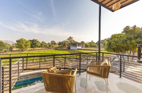 Udaipur Villa | Pet-friendly 4-BHK Farmstay With Private Pool, Garden & Gazebo