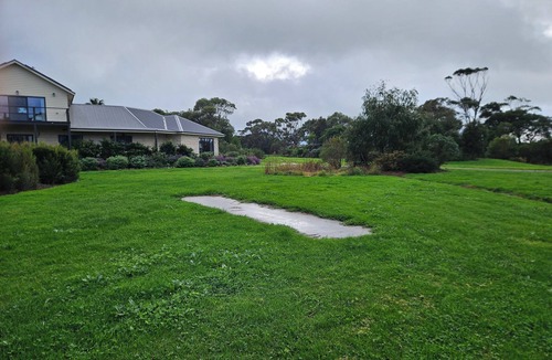 Waratah Bay House | Premium coastal homestead. Gardens, farmland, adventure. Sleeps 8. Pet friendly.