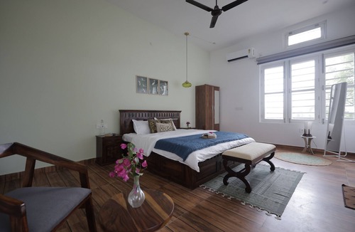 Kishangarh Bas House | Private Farm Villa Aravalli Views Near Delhi NCR