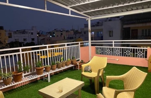 Hebbal Apartment | Room with private terrace and patio - only for girls & couples