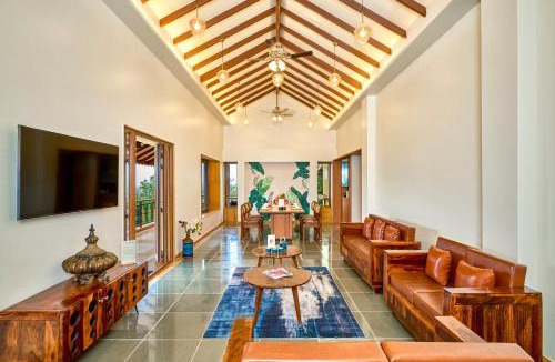 Pegalwadi Tryambak Villa | SaffronStays Aamelia by the Hills - 5BR pet-friendly villa with games room, waterfall & Anjaneri mountain views