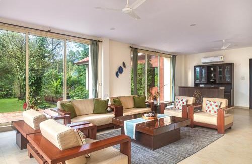 Karjat Villa | SaffronStays Ananya - 4BR villa with pool, minibar & game room near river Ullas in Karjat