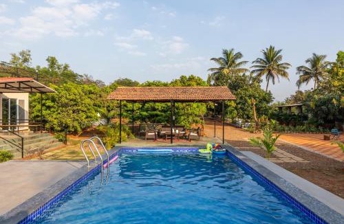 Khalapur Villa | SaffronStays Apricus Farm - 4BHK Veg Estate with Pool, Yoga & Garden