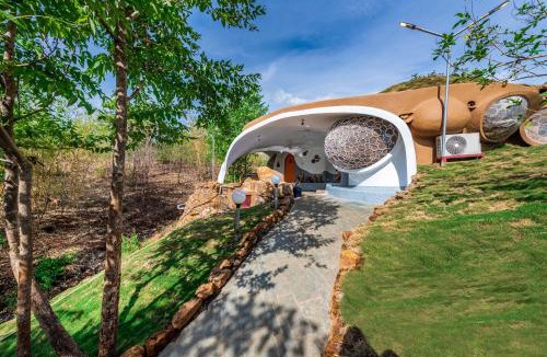 Murbad Villa | SaffronStays AsanjA Titaly - 2BR earth-sheltered pool villa with rooftop garden, Sahyadri hill views near Mumbai