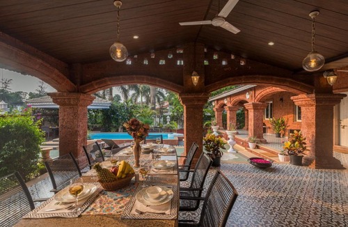 Kune Village Villa | SaffronStays Chira-4BR heritage villa with laterite stone walls, verandah sit-outs & private pool