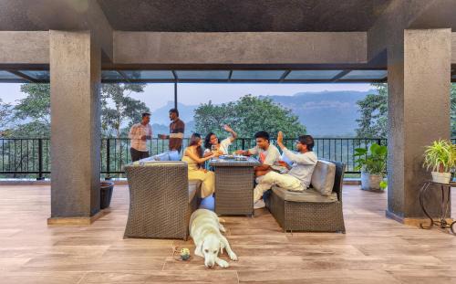 Lonavala Villa | SaffronStays Earl Grey - 3BR pet-friendly pool villa with theatre, pool table, BBQ & glass balconies for open views