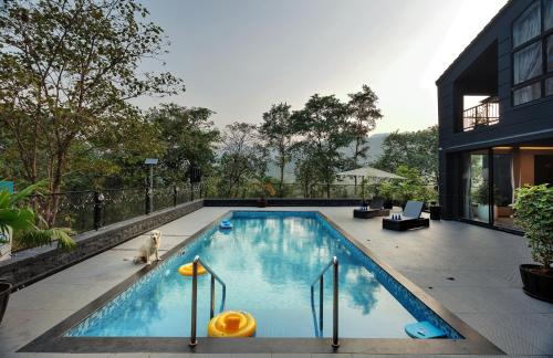 Lonavala Villa | SaffronStays Earl Grey - 3BR pet-friendly pool villa with theatre, pool table, BBQ & glass balconies for open views