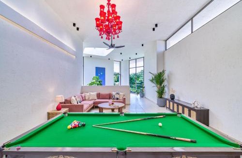 Alibaug Villa | SaffronStays Elysian Retreat - 5BHK Luxury Villa in Alibaug with Pool, Jacuzzi, Lawn & Bonfire
