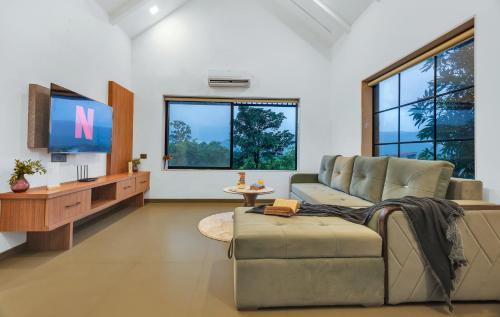Uddar Villa | SaffronStays Fernshade - 3BR Khopoli retreat, patio, lawn picnics & riverside walks, quick Mumbai access via Atal Setu