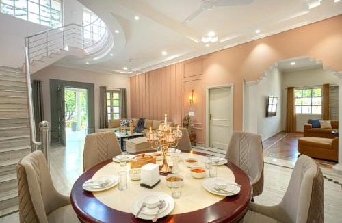 Bullawala Villa | SaffronStays Mont Tierra - 4BR modern villa with lawn, bonfire, indoor games & themed rooms, Dehradun