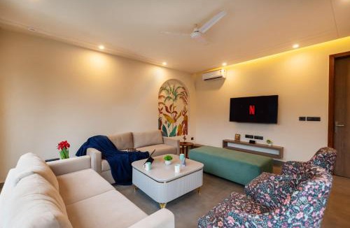 Bullawala Villa | SaffronStays Pebble House - 3BR riverside villa with glass walls, terraces & Nun River views, Dehradun