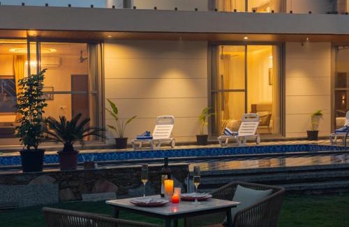 Bedla Villa | SaffronStays Raaga - luxury 4BR villa with private pool, lawns, gazebos & sweeping Aravalli hill views