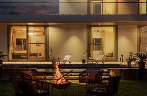 Bedla Villa | SaffronStays Raaga - luxury 4BR villa with private pool, lawns, gazebos & sweeping Aravalli hill views