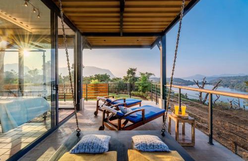 Paud Villa | SaffronStays Satori Perch Royale - Tuscan-style 3BR villa with panoramic lake views, pool, pickleball & organic meals