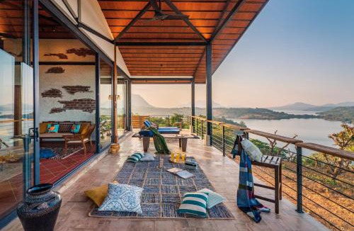Paud Villa | SaffronStays Satori Perch Royale - Tuscan-style 3BR villa with panoramic lake views, pool, pickleball & organic meals