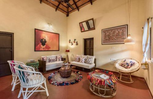 Pen Villa | SaffronStays Sattva - 2BR Konkani-style eco farmhouse with wood-fired copper baths, orchard, forest walks & stargazing