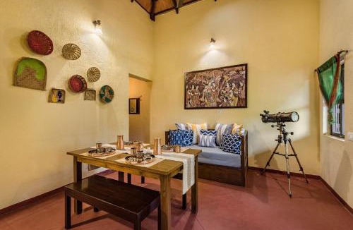 Pen Villa | SaffronStays Sattva - 2BR Konkani-style eco farmhouse with wood-fired copper baths, orchard, forest walks & stargazing