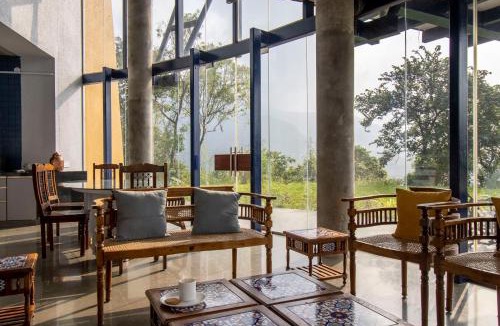 Paud Villa | SaffronStays Solasta - 2BR luxury villa with black marble infinity pool, lotus pond & dam views in Mulshi