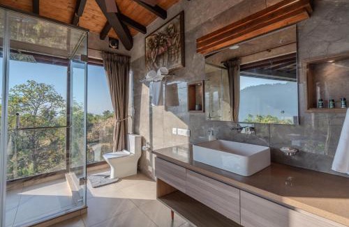 Dehradun Villa | SaffronStays Timber Aqua Quest