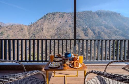 Banjar Villa | SaffronStays Tirthan House - Balcony View