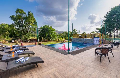 Karjat Villa | SaffronStays Vyom Farms - 2BR pool villa with mountain views, pet friendly & elder-friendly stay