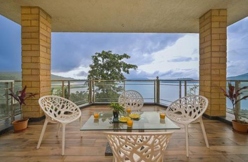 Igatpuri Villa | SaffronStays Zeel by the Lake - 4BR lakefront pool villa with gazebo, games room & stunning Bhavali Dam views
