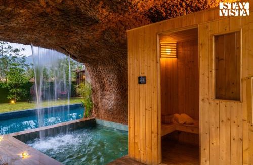 Sangavi Villa | StayVista at The Grotto with Pool & Jacuzzi