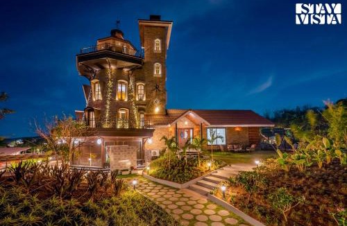 Anjaneri Villa | StayVista's Cerenity Castle - Lakeside Haven with Hill-View, Terrace & Indoor Entertainment