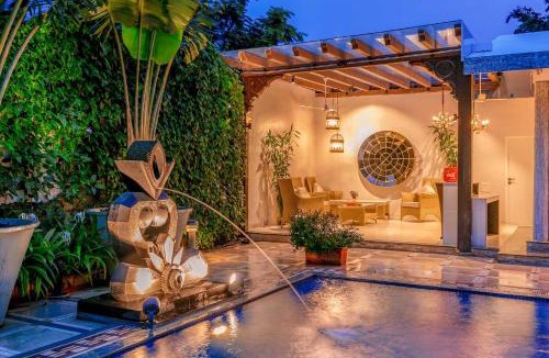 Kune Village Villa | StayVista's Le Sutra Great Escapes - Geometrica - Artistic Rooms, Mountain View, Pool, and Gazebo Retreat