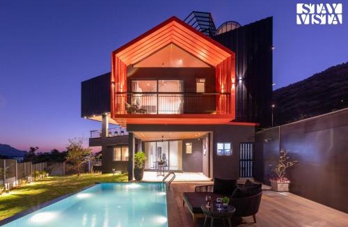 Nashik Villa | StayVista's Terra Tints - Mountainside Cabin with Private Pool, Deck & Games Room