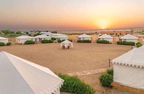 Sam RV Rental | Surya-Ansh Desert Wellness Resort - Campsite