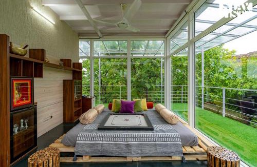 Anjaneri Villa | The Glasscape by StayVista - Hillside getaway with Pool and Indoor games