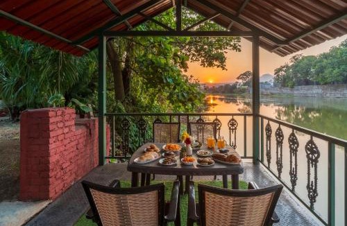 Karjat Villa | Vintage Estate - Lakeside allure with vintage decor,A plunge pool & A lawn featuring a charming gazebo