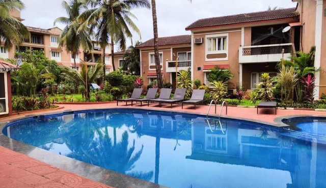 1 BHK Luxury Apartment, Candolim with Pool (CD02)