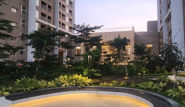 2-bedroom apartment in serene GIFT city with AC, Pool, Gym, Family/Business Stay