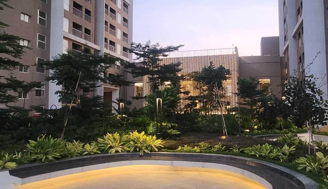 2-bedroom apartment in serene GIFT city with AC, Pool, Gym, Family/Business Stay