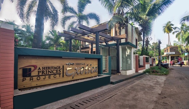 2-bedroom apartment in superb Arpora with AC, WiFi, fitness room & Swimming Pool