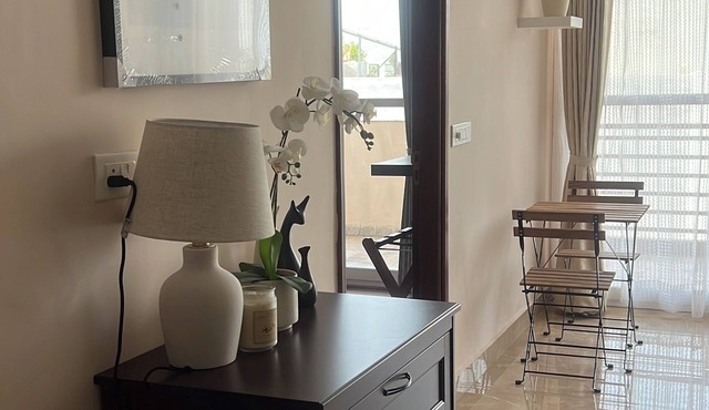 2-bedroom modern condominium with hill views
