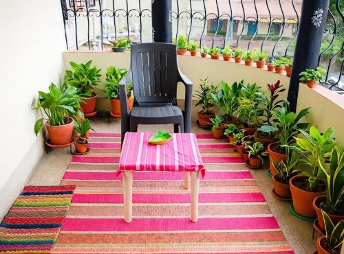 2 rooms appartment with balcony and kitchen