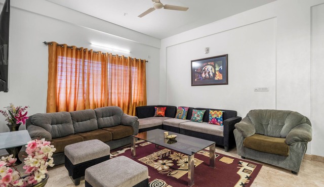 3-Bedroom penthouse in Koramangala with Jacuzzi, WiFi, AC and terrace garden