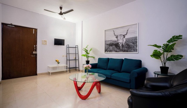 3 BHK apartment, Sea Facing with Kitchen and living.
