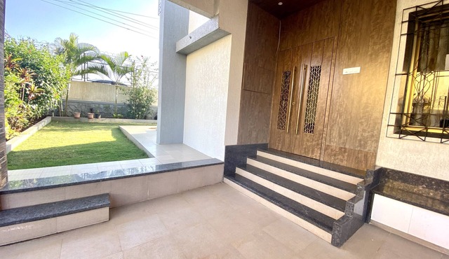 4BHK specious villa with large rooftop garden with mountain view