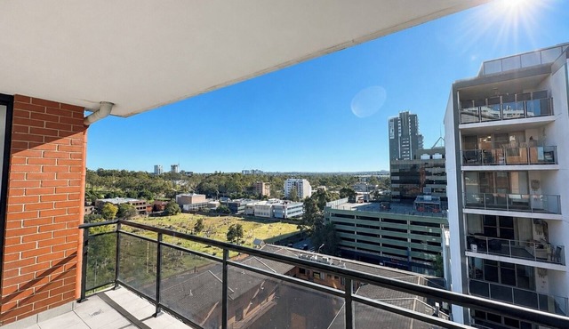 7 Min to Train: Central Parramatta 2BR + Parking
