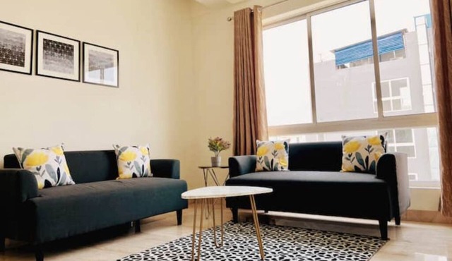 BluO Lake View 1BHK New Town - Terrace Garden, Gym