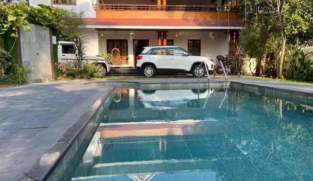 Budget friendly beach side villa with pool.