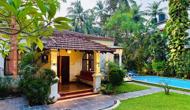 Casa Maya: 2-bedroom villa in Candolim with WiFi, AC, 5 minutes walk to beach
