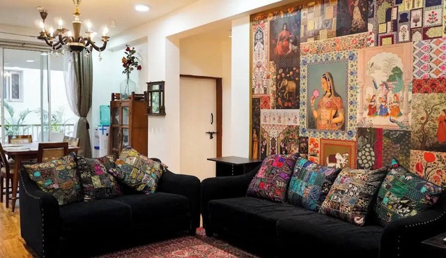 Charming 3-bedroom apartment with AC and WiFi in Hyderabad