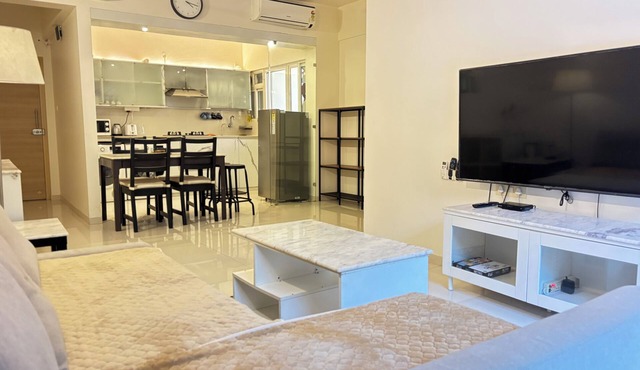Cozy 2-bedroom apartment with AC & Dryer near Dabolim airport